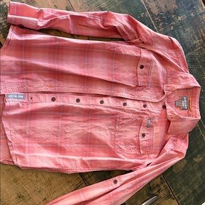 Ariat Rebar Pink Plaid Shirt